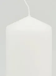 White Tabletop Candle - 10cm
