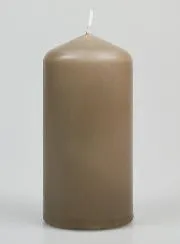 Pillar Candle 12cm - Taupe