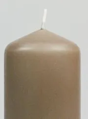 Pillar Candle 12cm - Taupe
