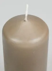 Pillar Candle 12cm - Taupe