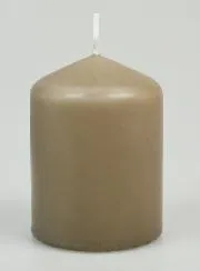 Pillar Candle 8cm - Taupe Grey