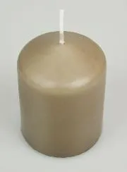 Pillar Candle 8cm - Taupe Grey