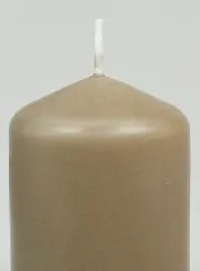Pillar Candle 8cm - Taupe Grey
