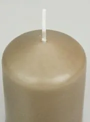 Pillar Candle 8cm - Taupe Grey