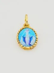 Twisted Edge Medal 15mm - Miraculous Virgin
