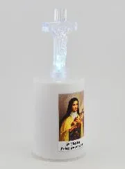 Led Church Candle Saint Therese