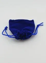 Velvet Rosary Gift Bag 9cm - Blue