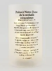 LED Candle Jar - Miraculous Madonna and Prayer
