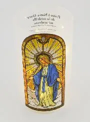 LED Candle Jar - Miraculous Madonna and Prayer