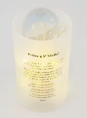 LED Candle Jar - Saint Michael and Prayer