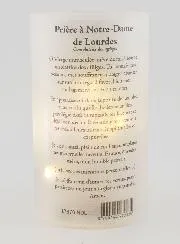 LED Candle Jar – Our Lady of Lourdes and Prayer