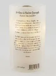 LED Candle Jar  and Prayer - Saint Joseph