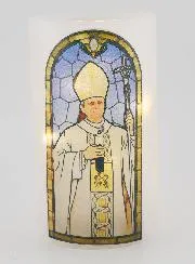 LED Candle Jar and Prayer - Pope Leo XIV