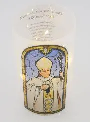 LED Candle Jar and Prayer - Pope Leo XIV