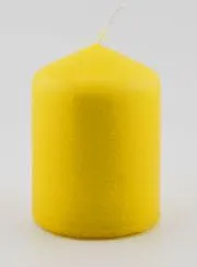 Decorative Candle 8cm - Yellow