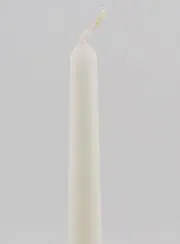 Solid Colour Taper Candle 25cm - White