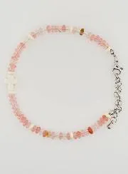 Bracelet with Cross and Glass Stones