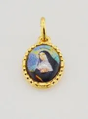 Twisted Edge Medal 15mm - Saint Rita