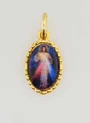 Medal Twisted Edge 15mm - Merciful Jesus Christ