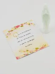 Fluorescent Statue Our Lady of Lourdes with Card - 8cm
