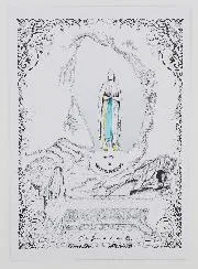 Card of Our Lady of Lourdes
