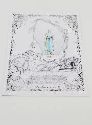 Card of Our Lady of Lourdes