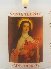 LED Votive Candle - Prayer to Saint Therese