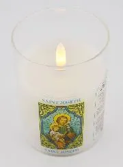 LED Votive Candle - Prayer to Saint Joseph