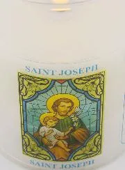 LED Votive Candle - Prayer to Saint Joseph