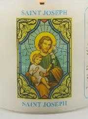 Battery-operated Church Candle - Saint Joseph