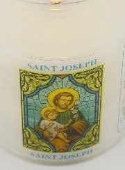 Battery-operated Church Candle - Saint Joseph