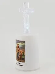 Led Church Candle Saint Joseph