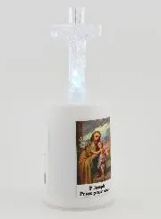 Led Church Candle Saint Joseph