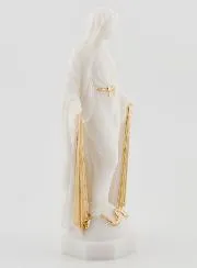 Statue of the Miraculous Virgin with Golden Rays - 12cm