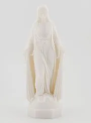 Miraculous Virgin Statue made of Alabaster - 12cm