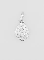 Silvery Miraculous Medal Rhodium Plated - 10mm