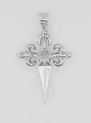 Silver Cross of Saint James - 20mm