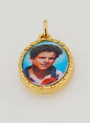 Twisted Edge Medal 25mm - Saint Carlo Acutis