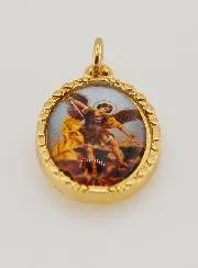 Twisted Edge Medal 25mm - Saint Michael
