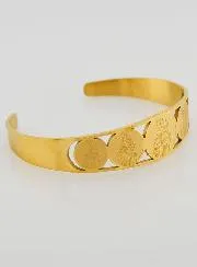 Golden Cuff Bracelet Our Lady of Mount Carmel