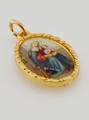 Twisted-Edge Medal 25mm – Saint Anne