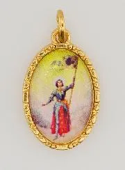 25mm Twisted-Edge Medal – Saint Joan of Arc