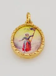 25mm Twisted-Edge Medal – Saint Joan of Arc