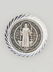 Saint Benedict Car Badge Magnet – 35mm