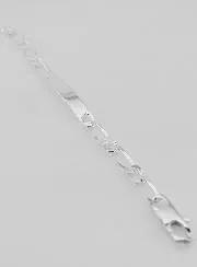 Men’s Silver Bracelet – 6mm Figaro Link