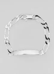 Men’s Silver Bracelet – 6mm Figaro Link
