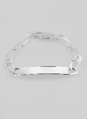 Men’s Silver Bracelet – 6mm Figaro Link
