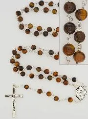 Natural Stones Rosary - Tiger's Eye