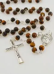 Natural Stones Rosary - Tiger's Eye