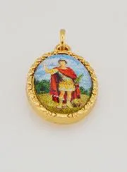 Twisted Edge Medal 25mm - Saint Expeditus